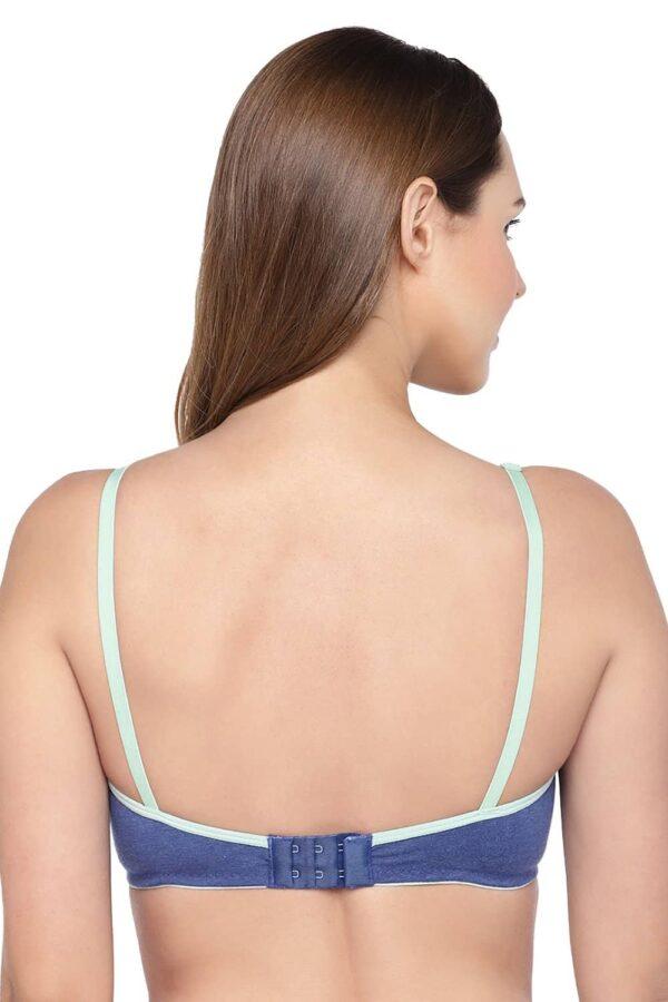 Organic Cotton Antimicrobial Soft Laced Bra-ISB017A - Image 6