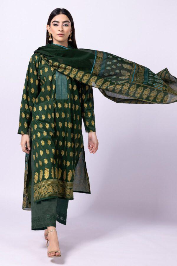 Khaadi Eid Festive Lawn 2023 | bla23129_green