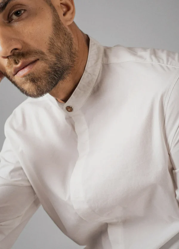 Coconut Milk Mandarin Shirt - Image 6