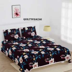 Floral Glace Cotton Bedsheet