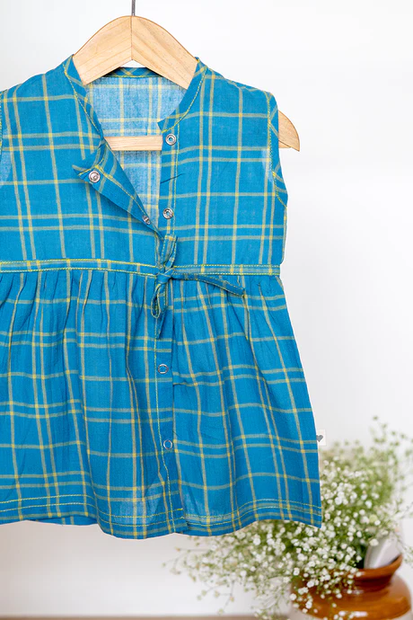 Happy Clam Blue Girls Jhabla