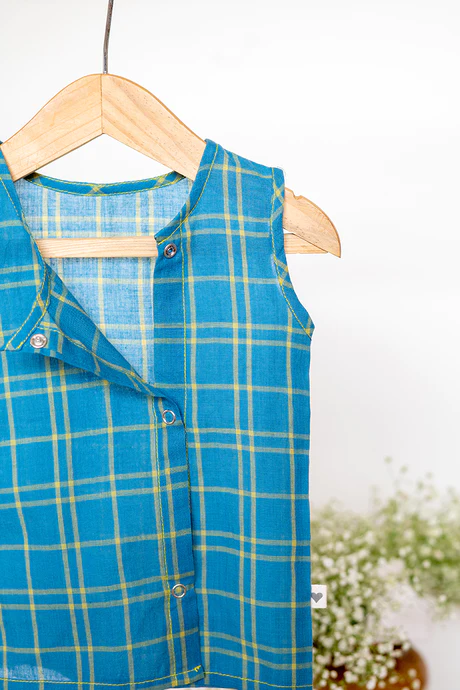 Clam Blue Unisex Jhabla