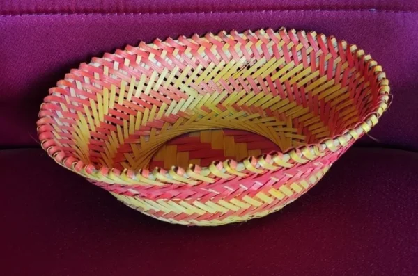 Oval Bamboo Basket - Image 2