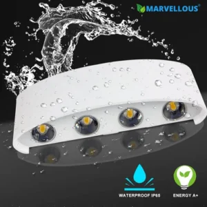 LED 6 Way Outdoor Wall Lights