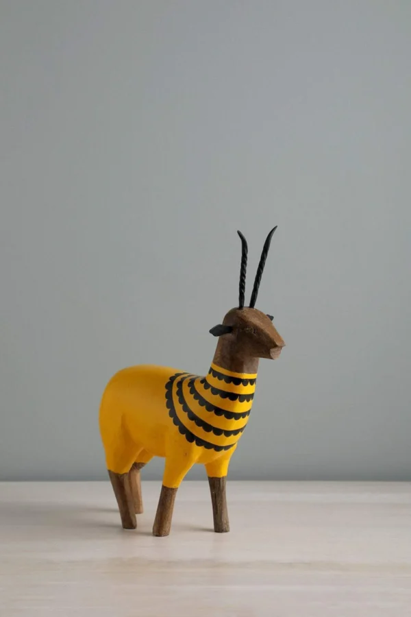 Golden Buck Hand Painted Animal Figurine