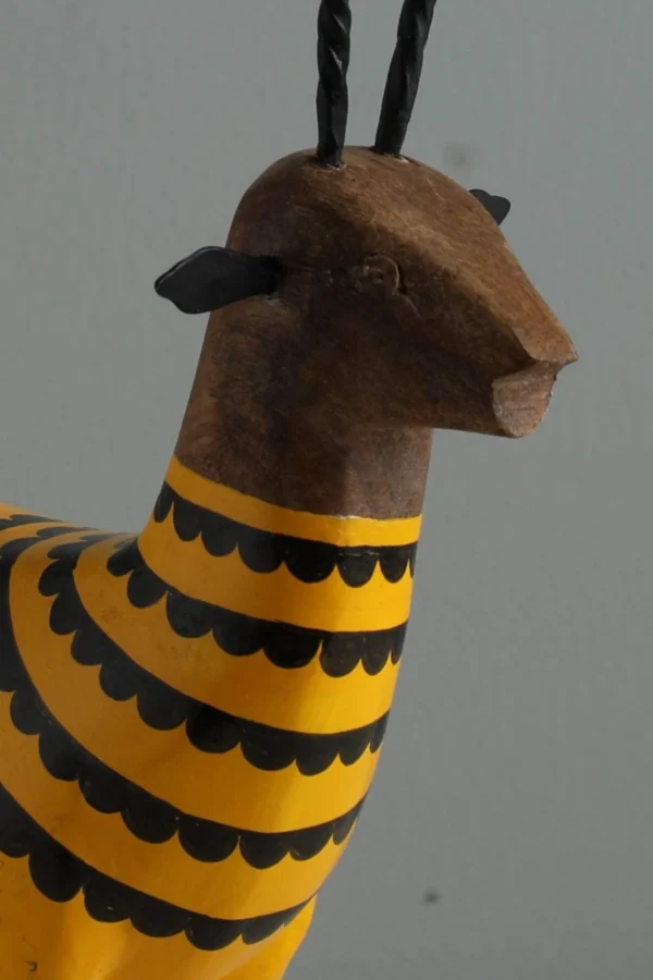 Golden Buck Hand Painted Animal Figurine - Image 2