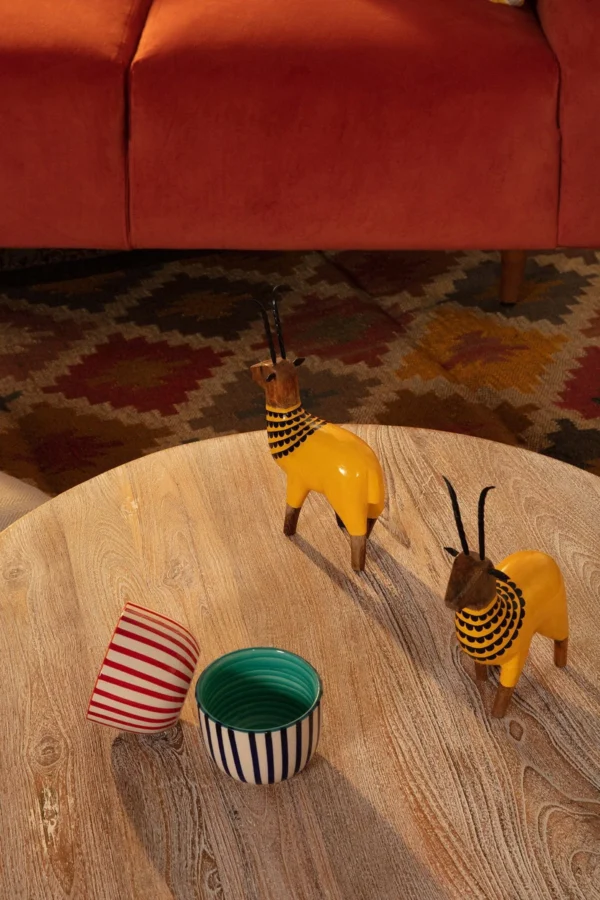 Golden Buck Hand Painted Animal Figurine - Image 4