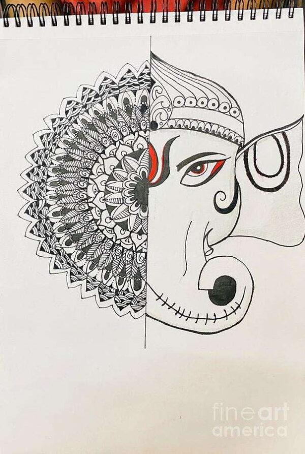 Mandala Art Lord Ganesha - Image 3