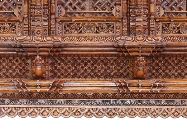 32'' Large Tibetan Traditional Design Window | Wooden | Nepalese Handicrafts - Image 4