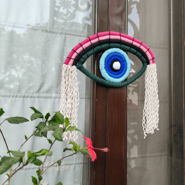 Macrame Evil eye wall hanging