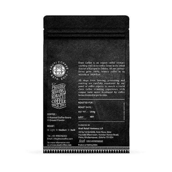Kruti Coffee - Deomali Special ( 100% Arabica Coffee Beans, Medium Roast, 250 Gm) - Image 2