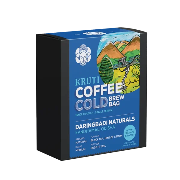 Kruti Coffee - Daringbadi Naturals Cold Brew Bag | Medium Roast - pack of 5