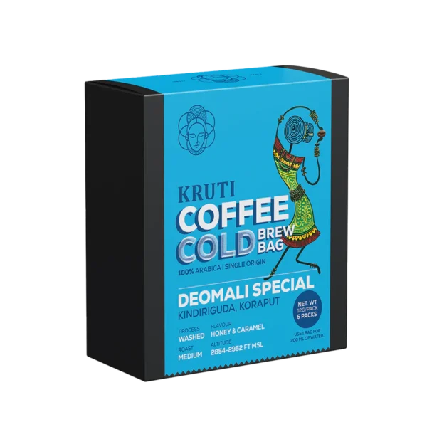 Kruti Deomali Special Cold Brew Bag | Medium Roast - Pack of 5