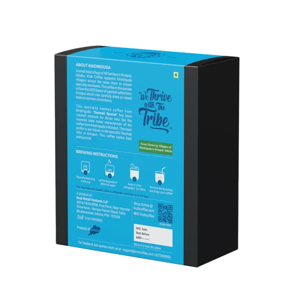 Kruti Deomali Special Cold Brew Bag | Medium Roast - Pack of 5 - Image 2