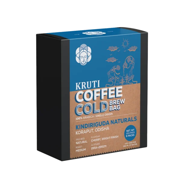 Kruti Coffee - Kindiriguda Naturals Cold Brew Bag | Medium Roast - Pack of 5