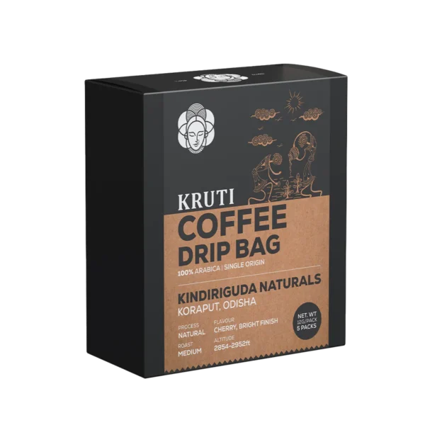 Kruti Coffee - Kindiriguda Naturals Drip Bag | Medium Roast - Pack of 5