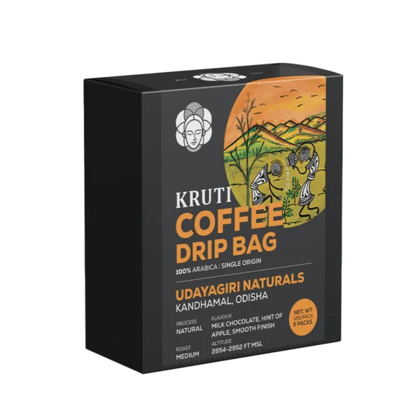 Kruti Coffee - Udaygiri Naturals Drip Bag | Medium Roast - Pack of 5