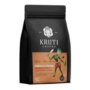 Kruti Coffee - Paraja Strong( 100% Arabica Coffee Beans, Medium Dark Roast, 250 Gm)