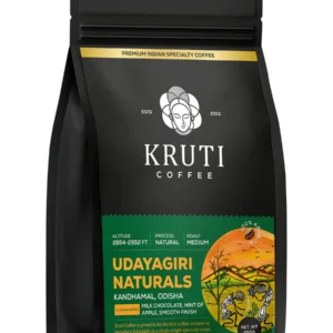 Kruti Coffee - Udaygiri Naturals ( 100% Arabica Coffee Beans, Medium Roast, 250 Gm)