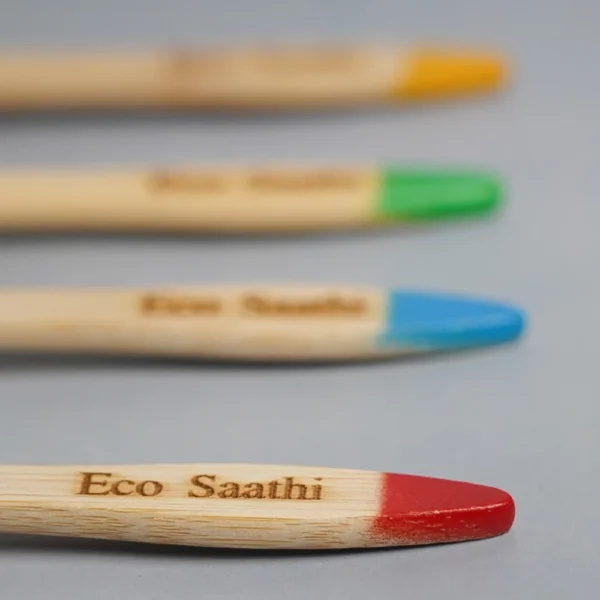 Pack of 4 Natural Bamboo Toothbrush for Adults - Image 3