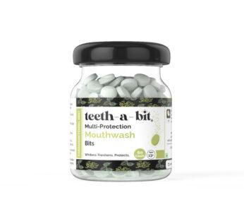 teeth-a-bit multiprotection cardamom fennel mint mouthwash bits | no alcohol, artificial flavors & colors | fights germs | freshens mouth | equal to 1200ml of liquid mouthwash (1 pack, 60 count, 1200)
