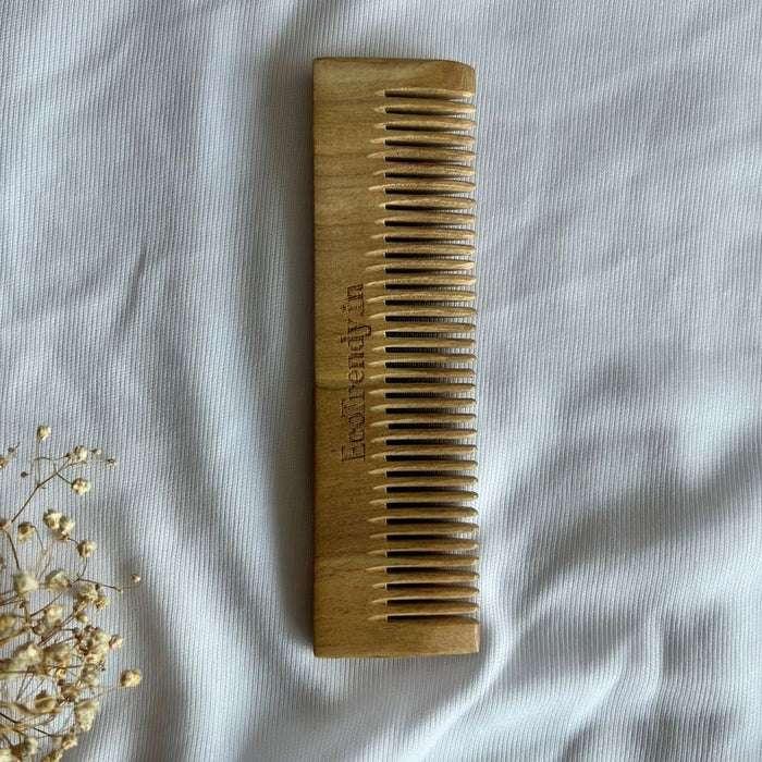 Neem Wood Pocket Comb - Image 3