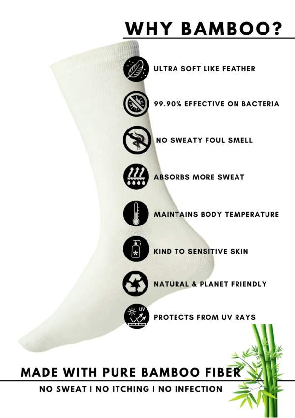 Bamboo Fabric Ankle Length Socks Pack of 2 - Image 4