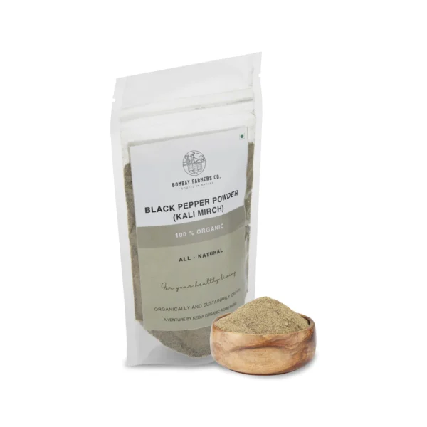 Organic Black Pepper Powder / Kali Miri Powder - 50 Gms