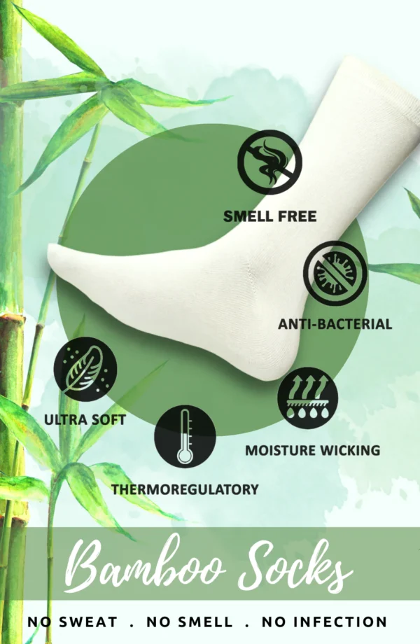 Bamboo Fabric Socks Pack Of 2 - Image 2