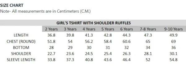 Bamboo Fabric Girl's Ruffled Shoulder Top | Anti-bacterial, Anti-viral Collection - Image 6