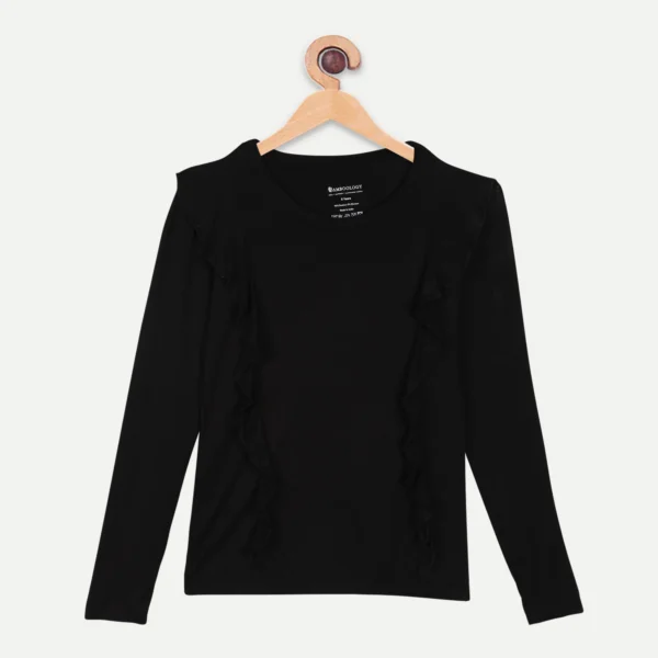 Bamboo Girl's Ruffle Top