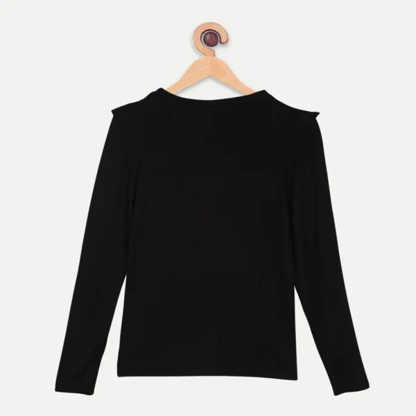 Bamboo Fabric Girl's Front Ruffle Top | Anti-bacterial, Anti-viral Collection - Image 5