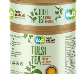 Genius Nature Herbs Pvt Ltd Paper Canister Way4Organic Tulsi Tea – 30 Dips