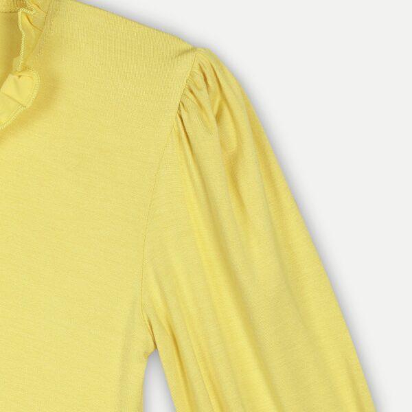 Bamboo Fabric Girl's Ruffle Neck Top | Anti-bacterial, Anti-viral Collection - Image 3