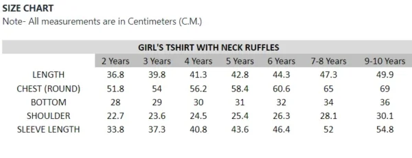 Bamboo Fabric Girl's Ruffle Neck Top | Anti-bacterial, Anti-viral Collection - Image 6