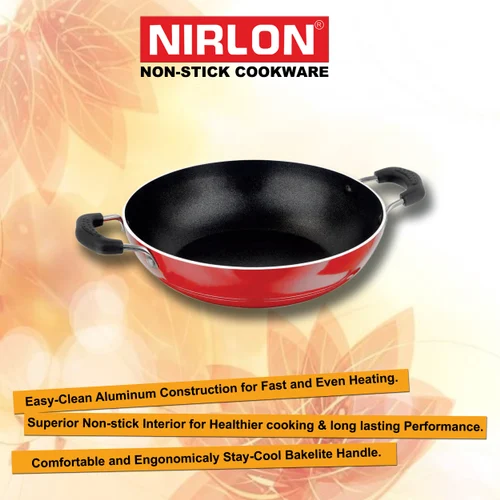 2L Nirlon Regular Non Stick Aluminum Kadai