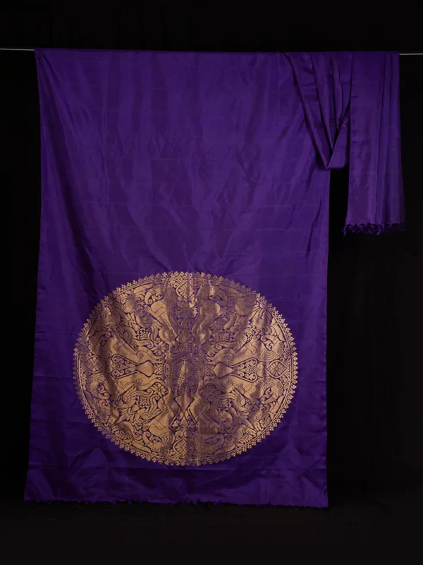 Aubergine Silk Purple Saree