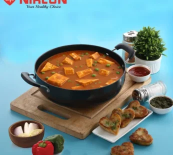Nirlon 24 cm 3L Hard Anodized Deep Kadhai