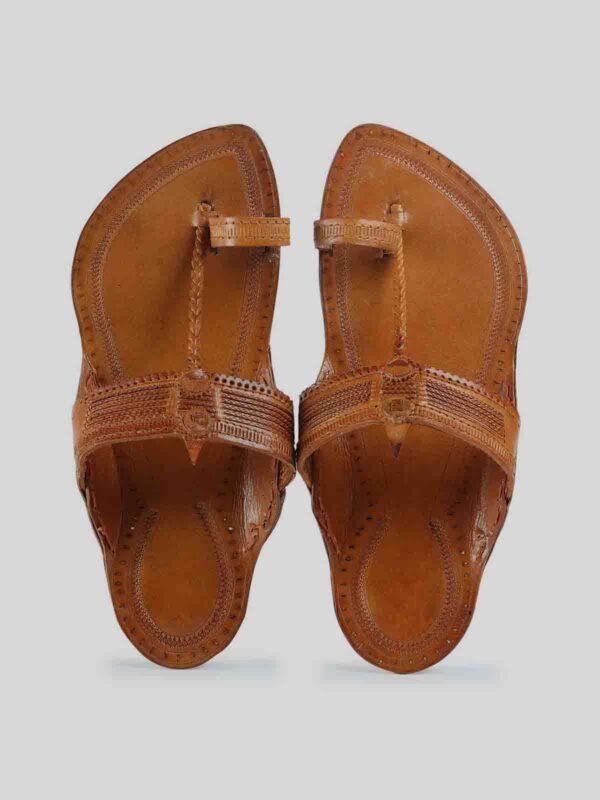 Tan Twill Men’s Chappal