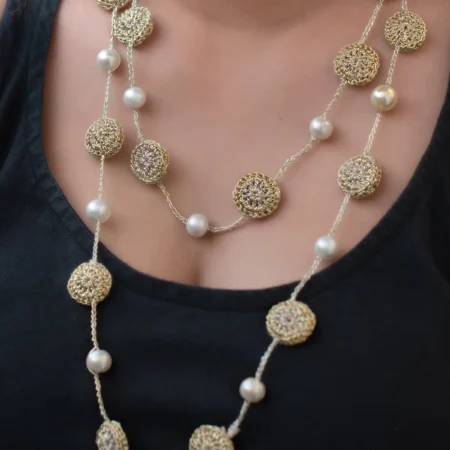 Nakshatra Pearl Coins Necklace