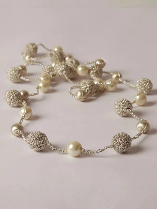 Handmade Nakshatra Pearl Necklace - Image 3