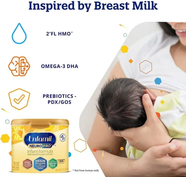 Enfamil Neuro Pro Infants Milk Powder, Packaging Type: Jar, 802g - Image 3