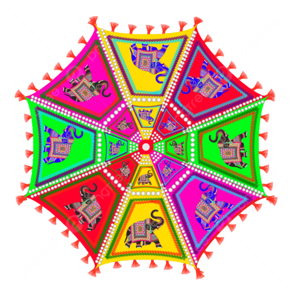 Decorative Rajasthani Umbrella - Image 2