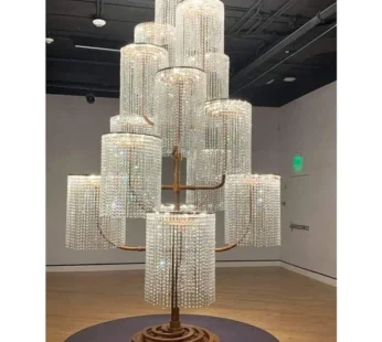 Glass Wedding Decoration Crystal Tree Stand, Size: 12 Feet (height)
