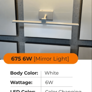 Sinoman White Straight Picture Light, Office, 6 W