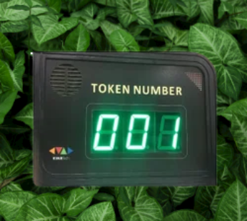 Token Display with Digital Time