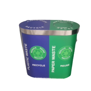 Steel Twin Dustbin