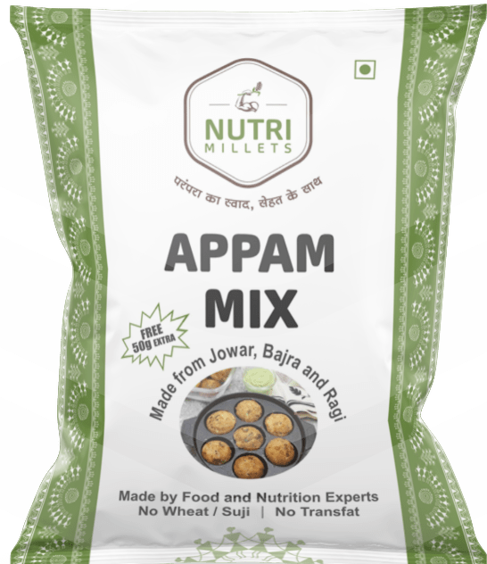 Nutrimillets Tasty Combo – Tasty Breakfast - Appam, Idli and Thalipeeth - 750 grams