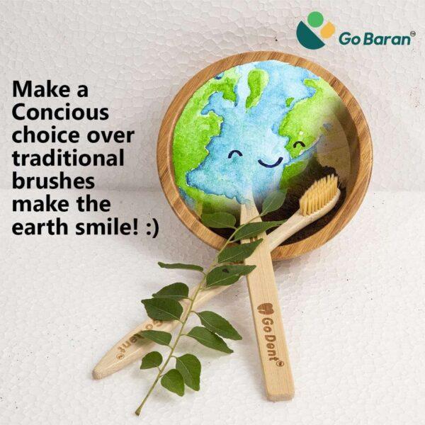GoBaran Bamboo ToothBrush