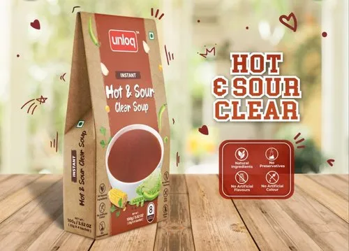 Natural Instant Hot & Sour Soup, 100gm Pack, Serve 8 Bowls